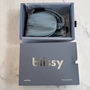 Blissy Sleeping Mask Silk Ash Blue